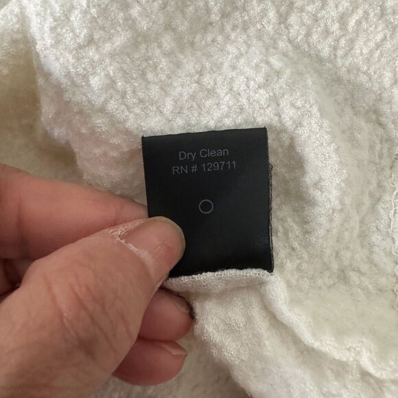 Jennie Kayne Wool Blend Cardigan Front Button Closure Crew Neck 3/4 Sleeve Flawe - Picture 9 of 14